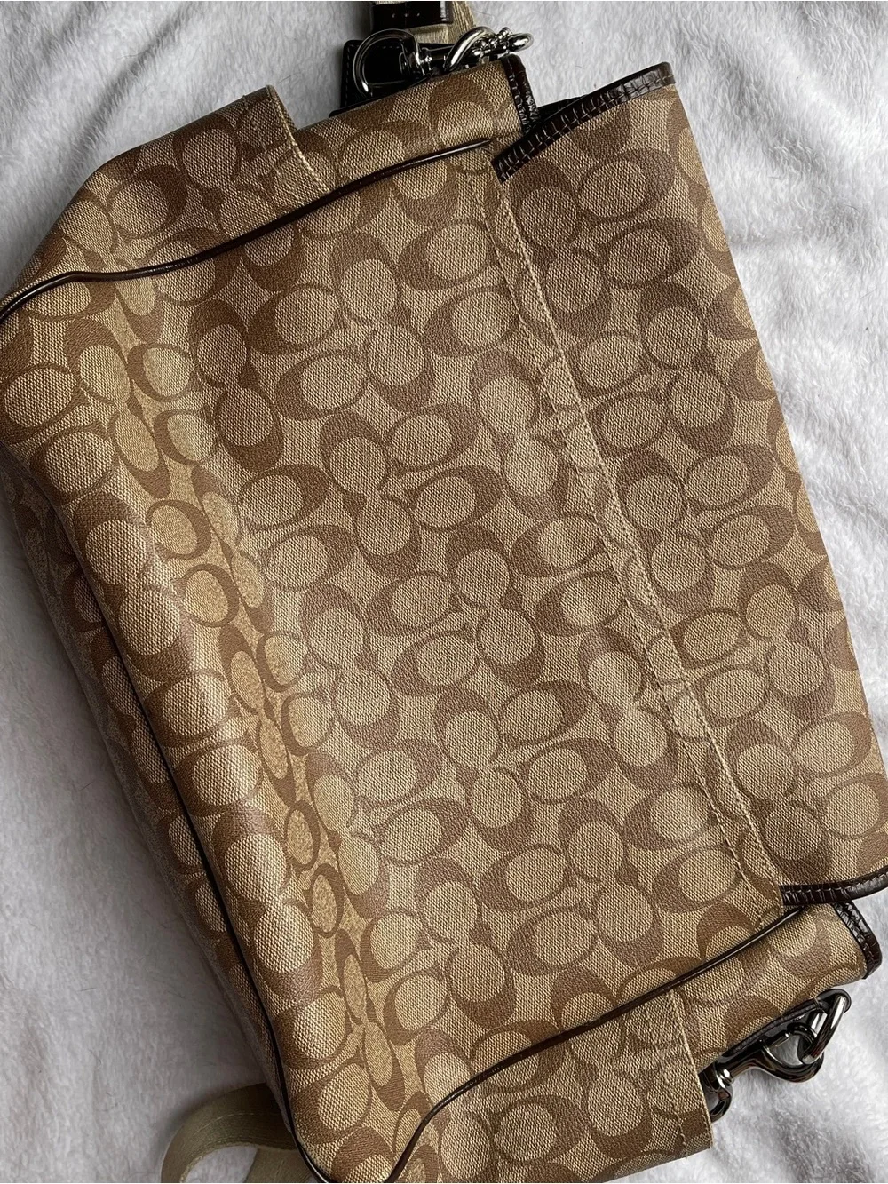Coach Signature Canvas Diaper Bag